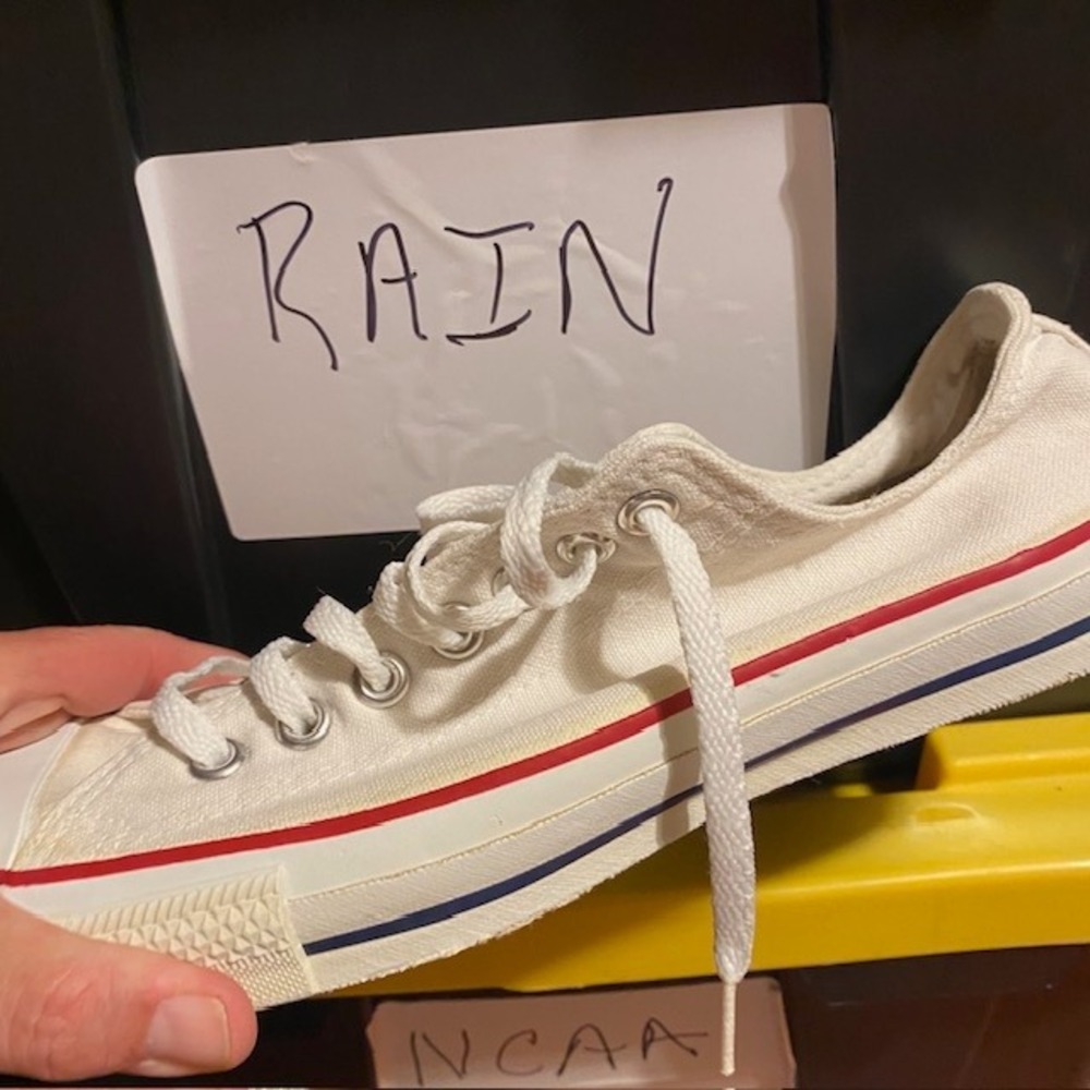 Converse Chuck Taylor All Star Sneakers Mens 10 Cream Canvas Made in USA Vintage - Picture 13 of 13